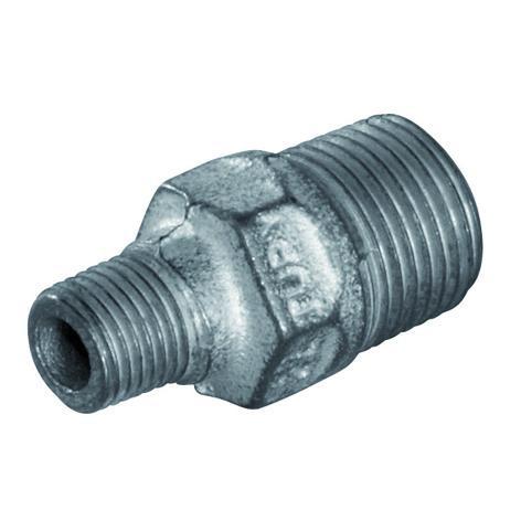PFT Doppelnippel reduziert 1/2" AG 1/4" AG