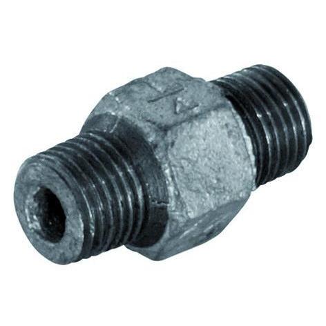 PFT Doppelnippel Sechskant 1/4" verzinkt