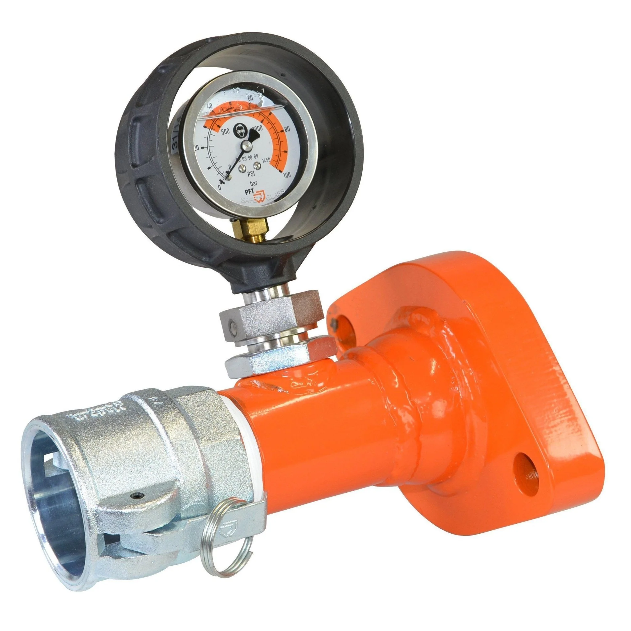 PFT Druckflansch T-Pumpe 2" AG mit Manometer für ZP 3 XL