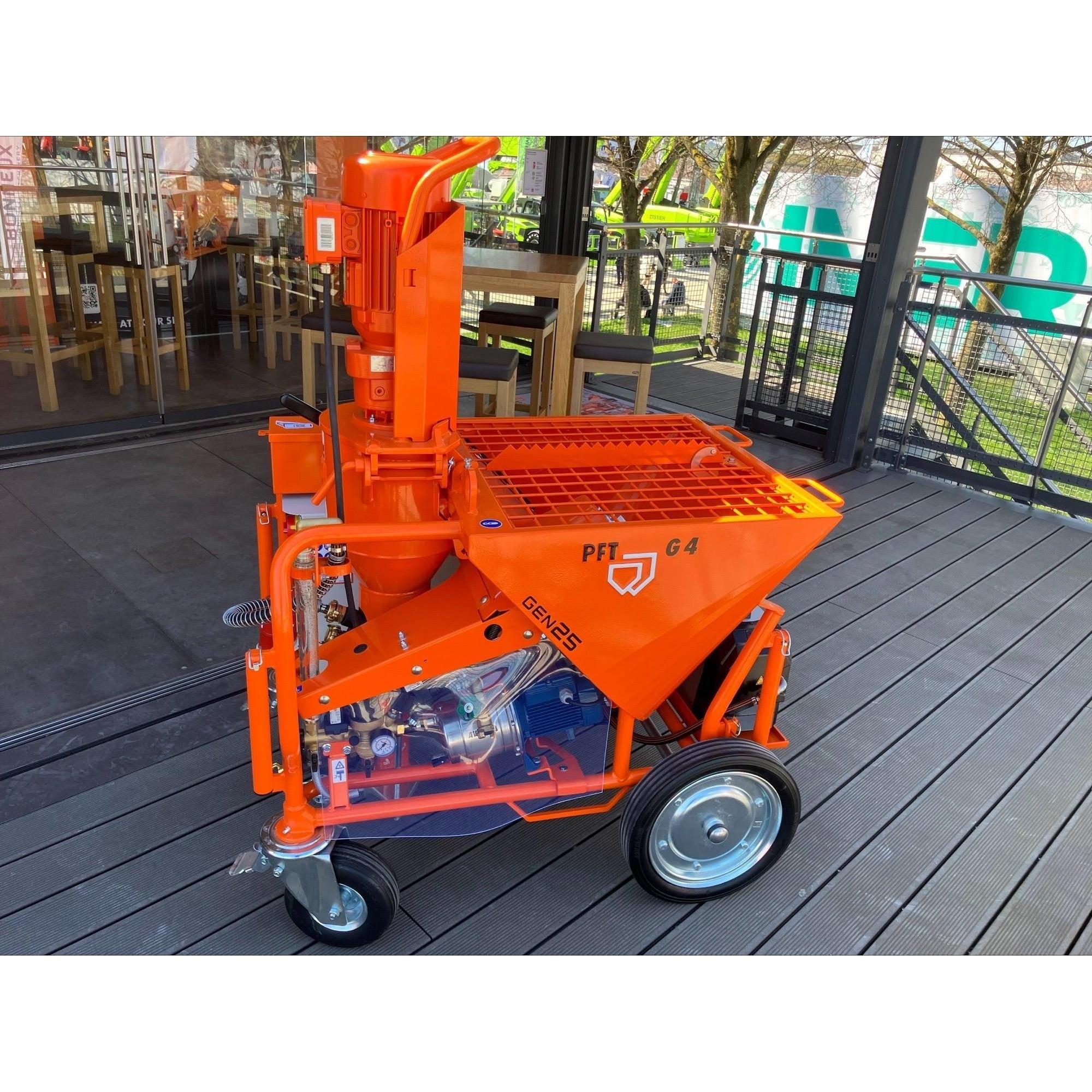 PFT G4 Screed80 SRP - mit Füllstandssonde, Gummi-Mischrohr. Druckerhöhungspumpe - Image 3