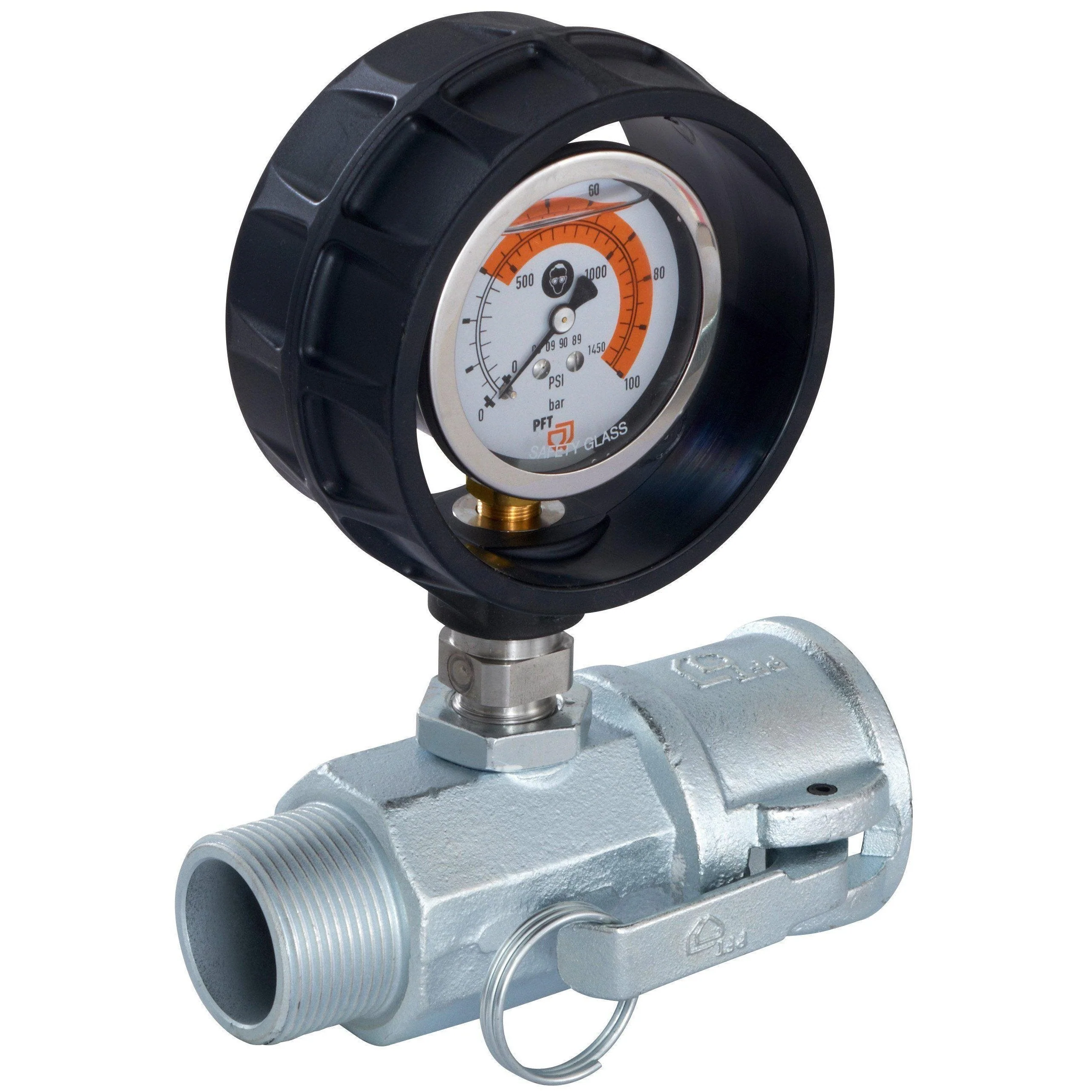 PFT Mörteldruckmanometer DN35 M-Teil | 1 1/4" AG