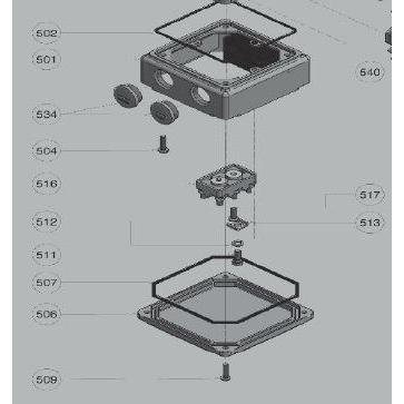 PFT Reparatursatz für Getriebemotor ZF20, 28 U/min Klemmbrettgehäuse