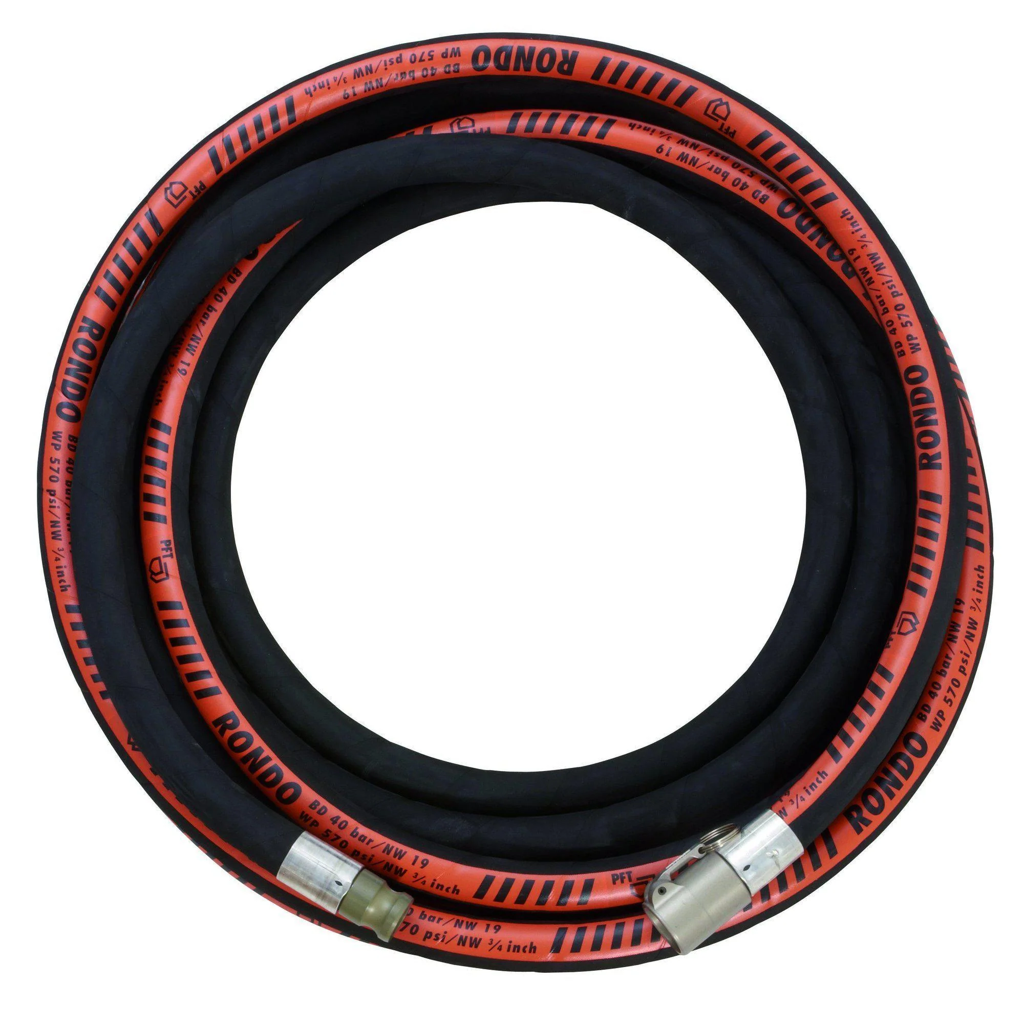 PFT RONDO DN19 Hydraulikeinbindung V-Teil | M-Teil - 10 m