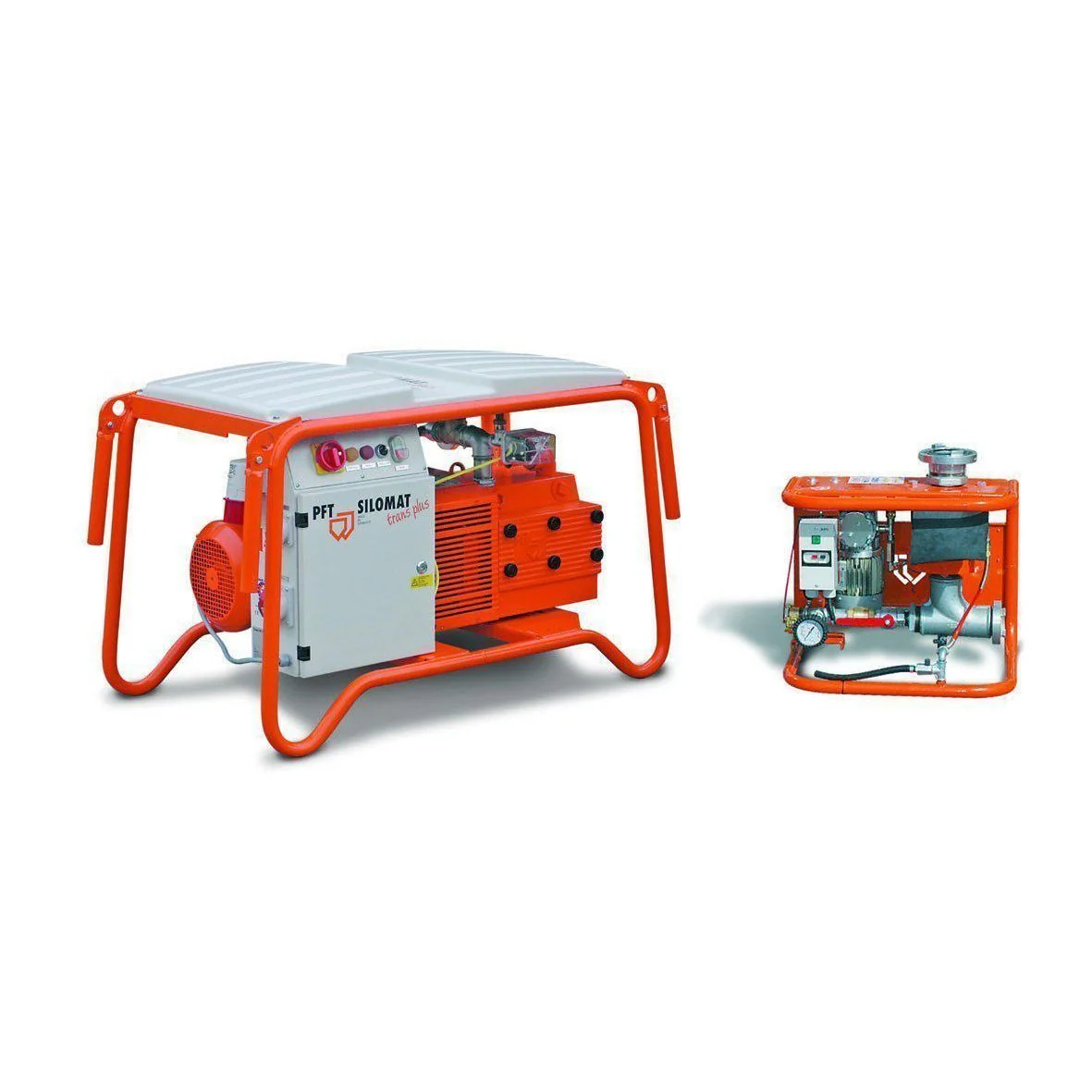 PFT SILOMAT trans plus DF Q 100 tragbar, 400 V, 3 Ph, 50 Hz, 6,1 kW mit Siloaufblasautomatik