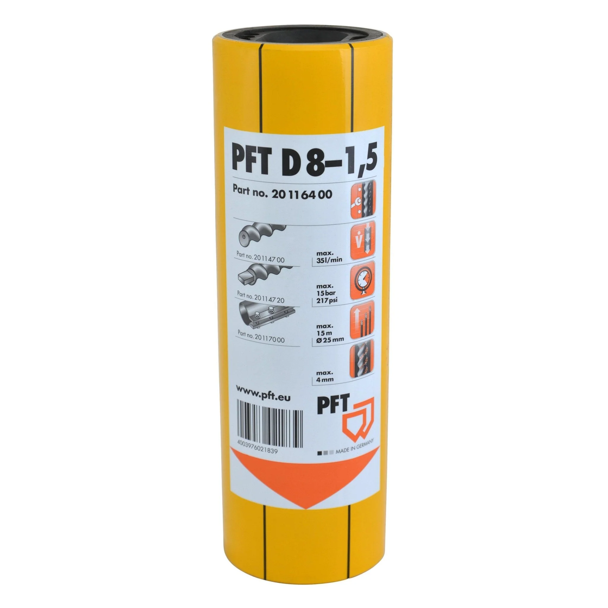 PFT Stator D 8-1,5 spannbar, rechtsdrehend