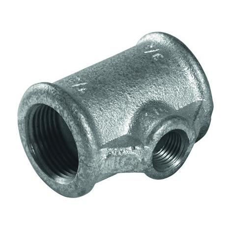 PFT T-Stück 3/4" 1/4" 3/4" IG verzinkt