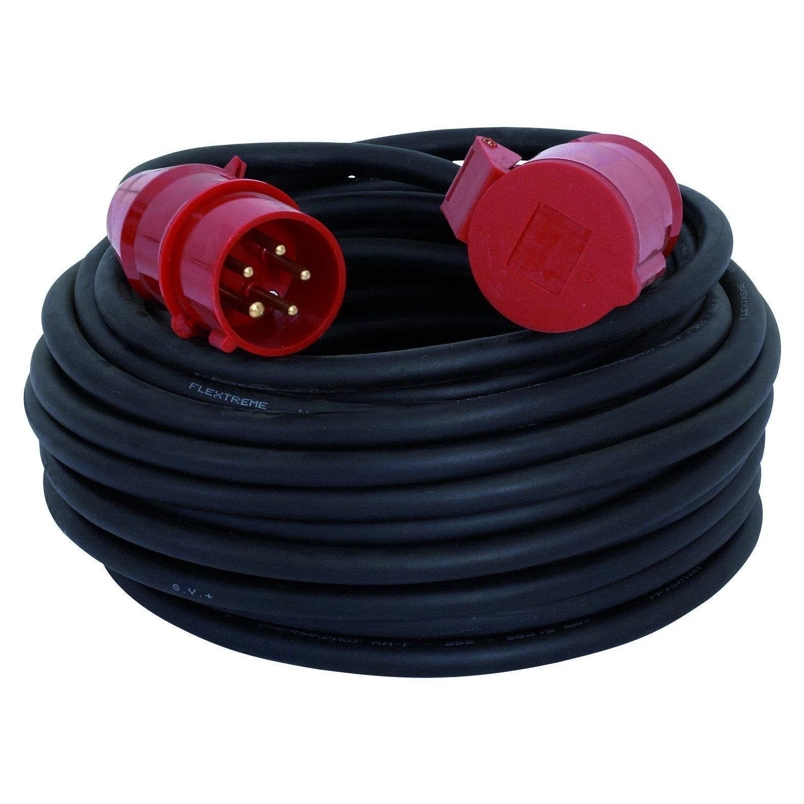 PFT Verlängerungskabel 5 x 2,5 mm², RED 5-16 A - 25 m (400 V, 3 Ph)