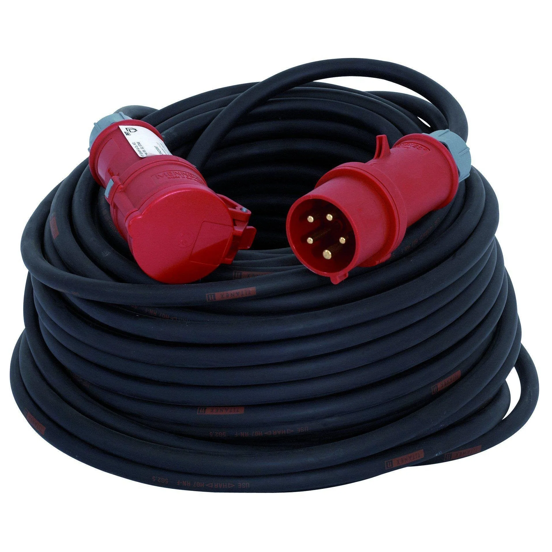PFT Verlängerungskabel 5 x 2,5 mm², RED 5-16 A - 50 m (400 V, 3 Ph)