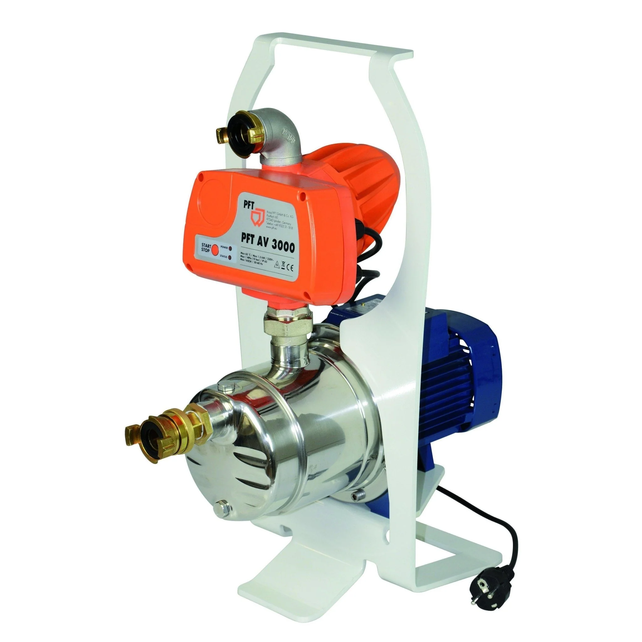 PFT Wasserpumpe als Saugpumpe AV 1000 standalone 230 V, 1 Ph, 50 Hz, 0,6 kW