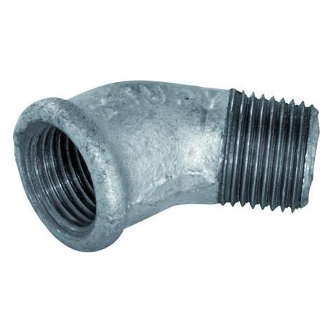 PFT Winkel 1/2" IG-AG 45° verzinkt