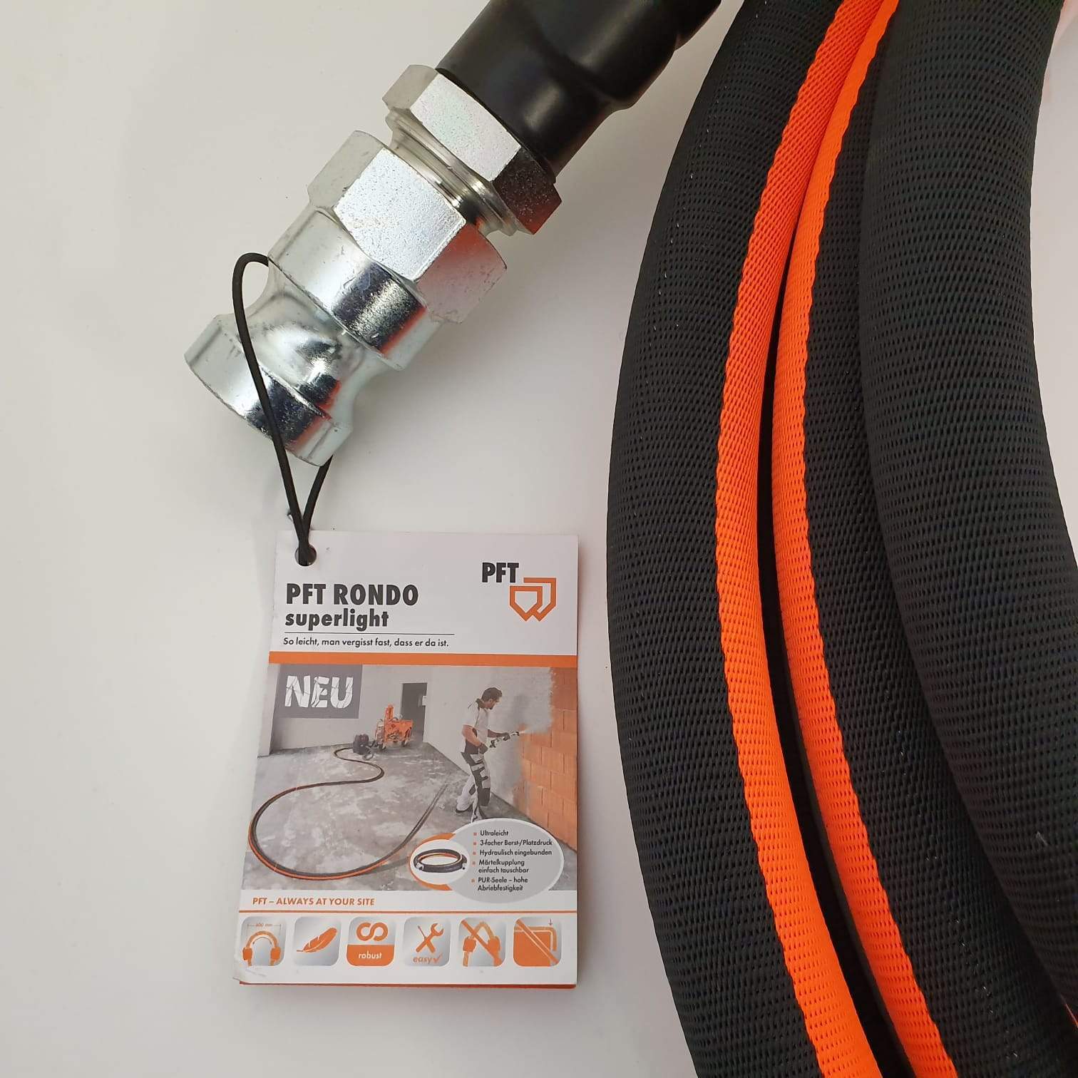 PFT RONDO superlight flex DN25 Hydraulikeinbindung V-Teil | M-Teil â 5 m - Image 3