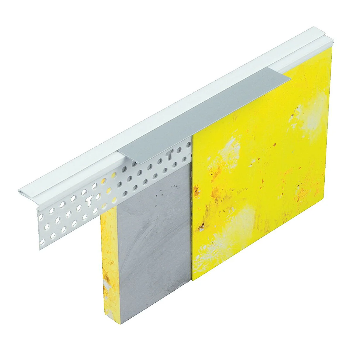 VWS - Abschlussprofil PVC m. herausz. Abdeckstreifen