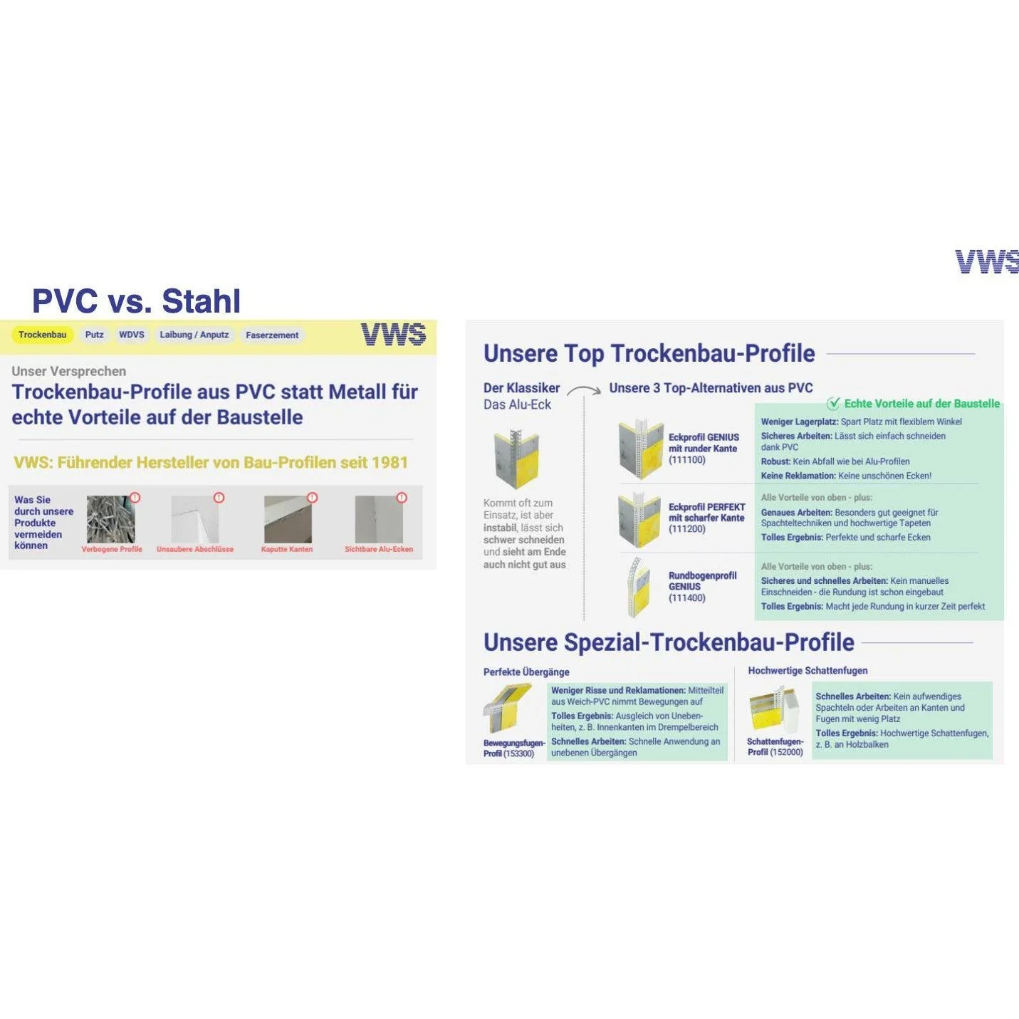 Rundbogenprofil PVC PERFEKT - trockenbauprofil VWS - Image 3